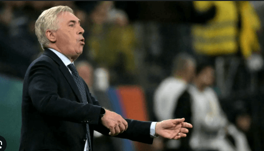 Italian manager Carlo Ancelotti shouts instructions from his players for Brazil against Paraguay in their FIFA World Cup 2026 quaifier on Tuesday. Brazil vs Paraguay sees Selecao reach World Cup on Vinicius goal
