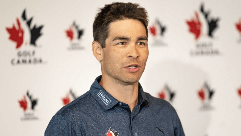 Canada Soccer general secretary and chief exeuctive officer Kevin Blue fields questiond at a news conference in file photo.
