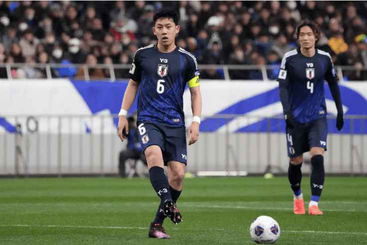 Midfielder Wataru Endo stands on the field as he awaits his team's next move while playing for Japan's men's national team in file photo. FIFA World Cup 2026 Profile: Wataru Endo