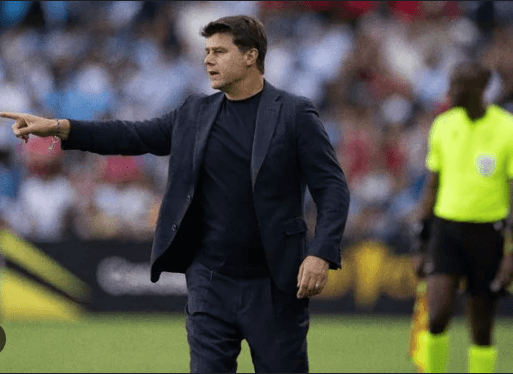 USMNT coach Mauricio Pochettino hollers instructions to his players from the sideline during a match in file photo. USMNT's World Cup 2026 buildup resumes vs Ecuador, Australia