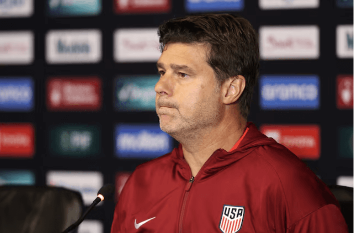 USMNT manager Mauricio Pochettino fields questions post-match after their Gold Cup final match against Mexico on Sunday. USMNT shifts focus to FIFA World Cup 2026 after Gold Cup loss