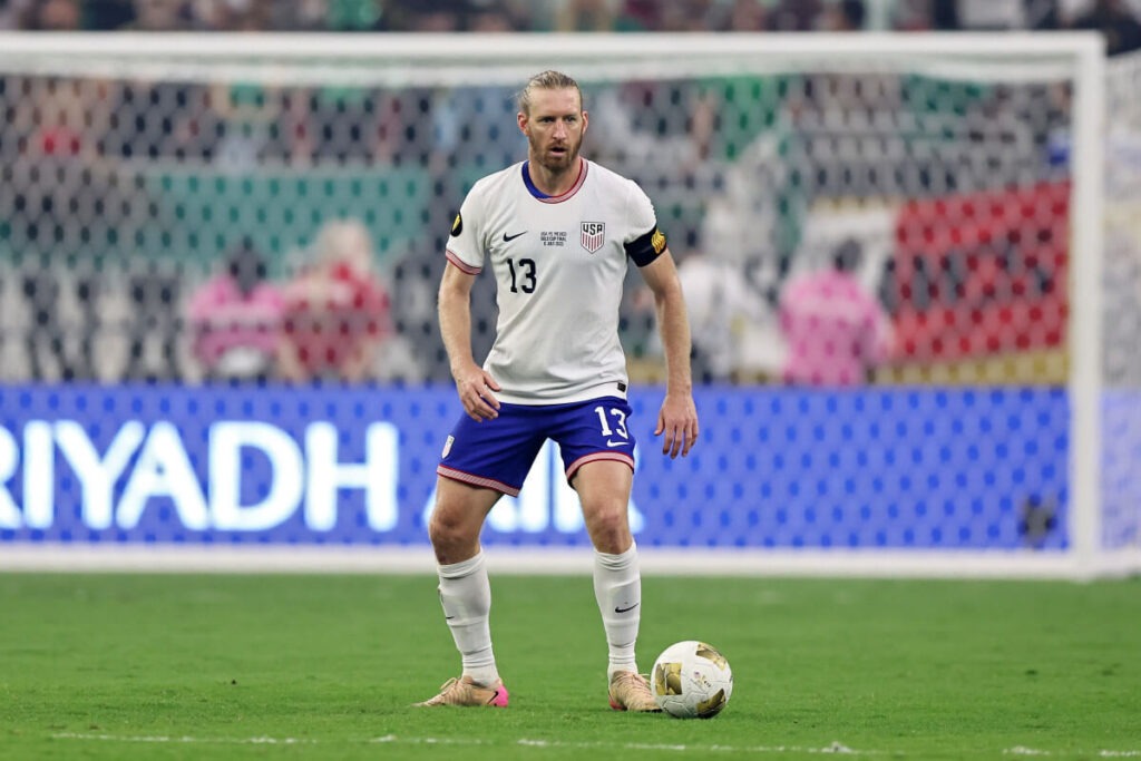 USMNT's Tim Ream protects the goal in the Gold Cup final vs Mexico on Sunday. USMNT shifts focus to FIFA World Cup 2026 after Gold Cup loss
