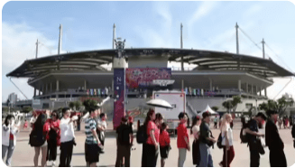 Several fans line up at a stadium in file photo. Trump's immigration policy to hurt Canada co-hosting World Cup