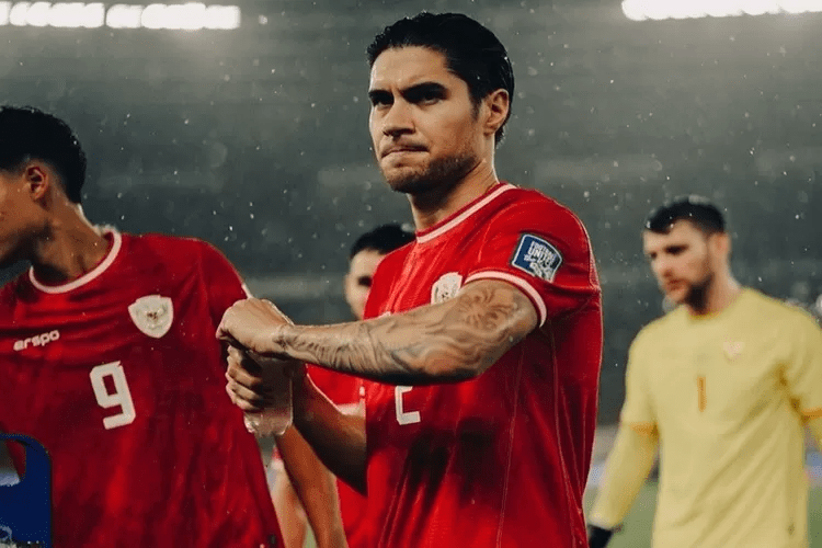 Kevin Diks (middle) opened the scoring when he gav Indonesia the early lead in the 11th minute.