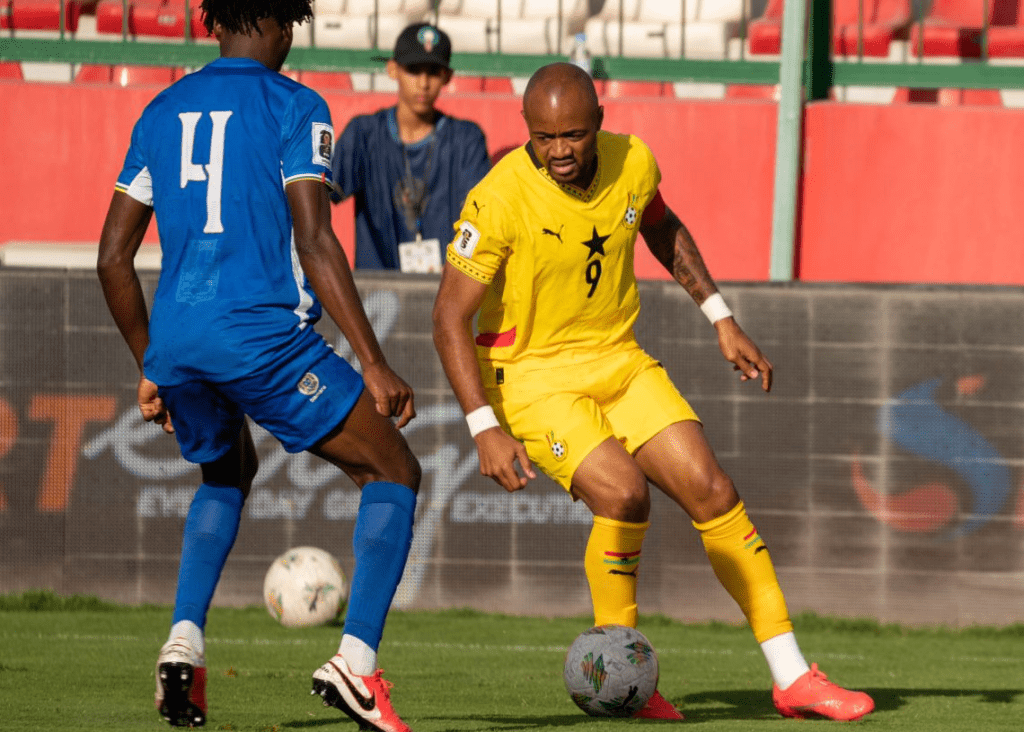 Ghana team captain Jordan Ayew had two assists and a goal to lead the Black Stars' attack.