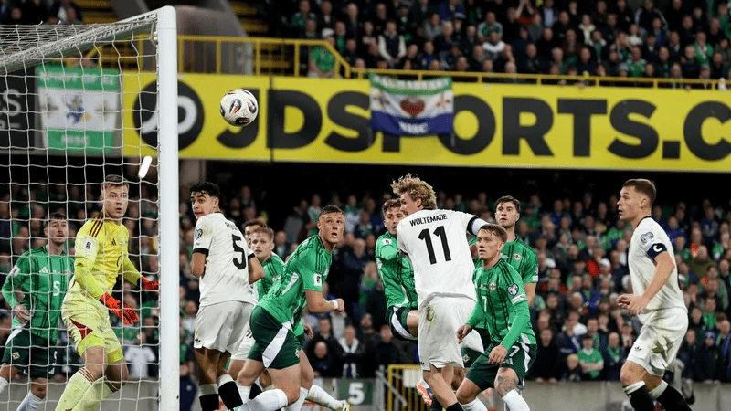 Nick Woltemade (11, middle) scored the lone goal of the match to lift Germany to victory.