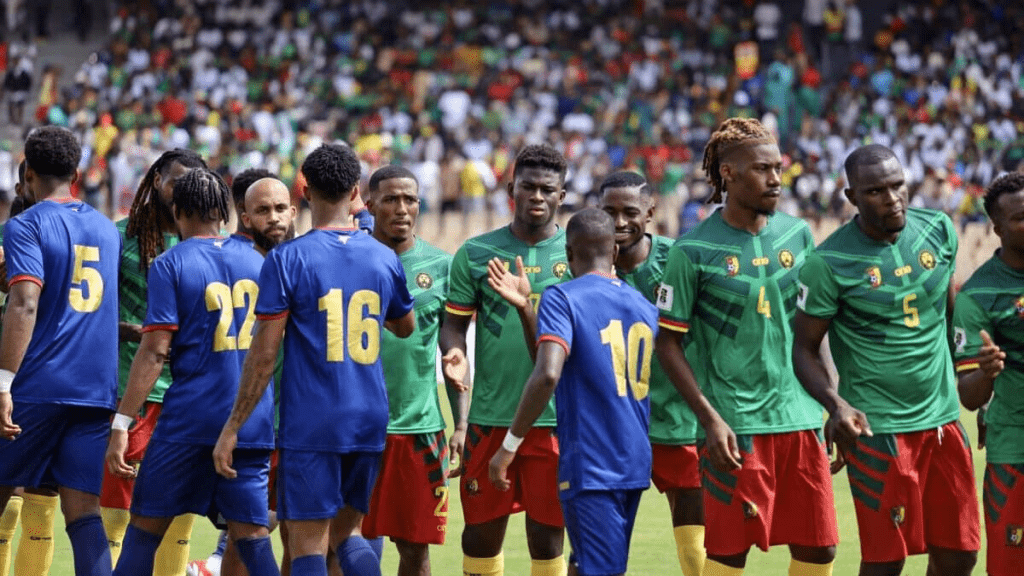 The Cameroon (in green shirts) vs DR Congo (in blue shirts) fixture will be held in Morocco on November 13, 2025.