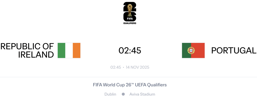 Ireland v Portugal - Match Prediction
