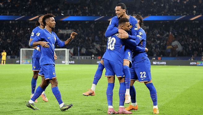 France leads in Group C in the UEFA World Cup Qualifiers and is poised for another win.