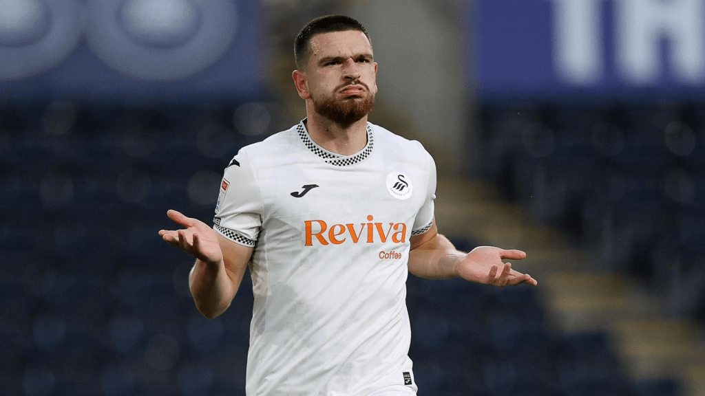 Zan Vipotnink tries to put Slovenia on the board in a rematch against Sweden in the November World Cup Qualifiers.