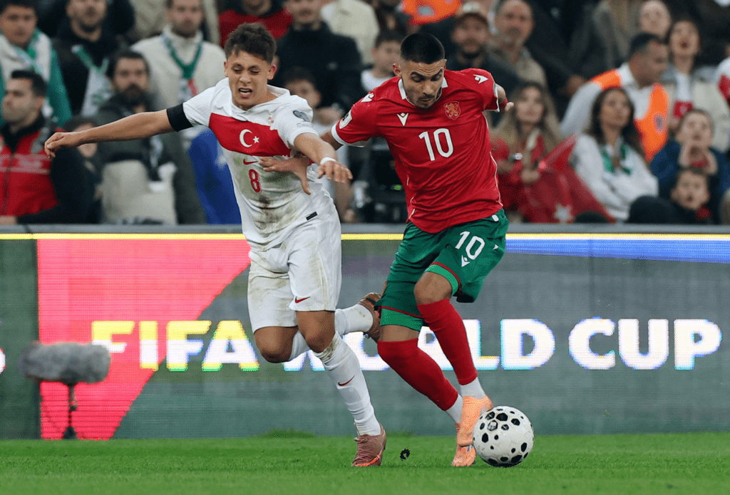 Turkey kept in pace with Soain after blanking Bulgaria.