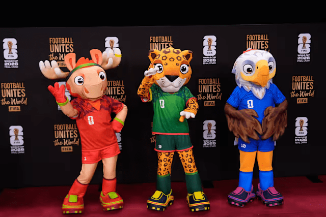 The FIFA World Cup 2026 final draw also provided color with three mascots unveiled for the fans.