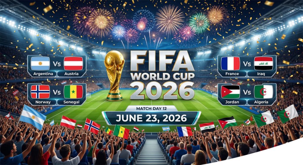June 23 World Cup Match day 12
